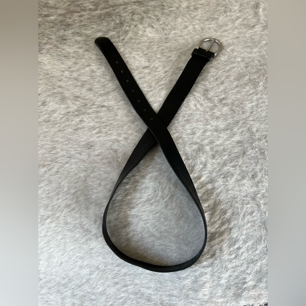 Madewell Leather Black Leather Belt